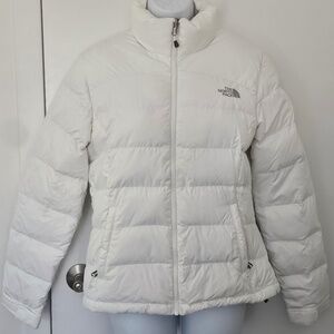 White North Face Winter Jacket 700 Fill